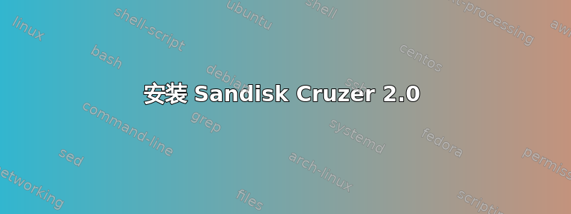 安装 Sandisk Cruzer 2.0