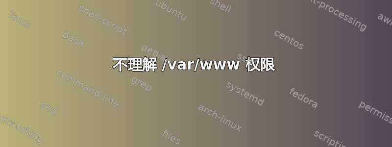 不理解 /var/www 权限