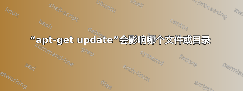 “apt-get update”会影响哪个文件或目录