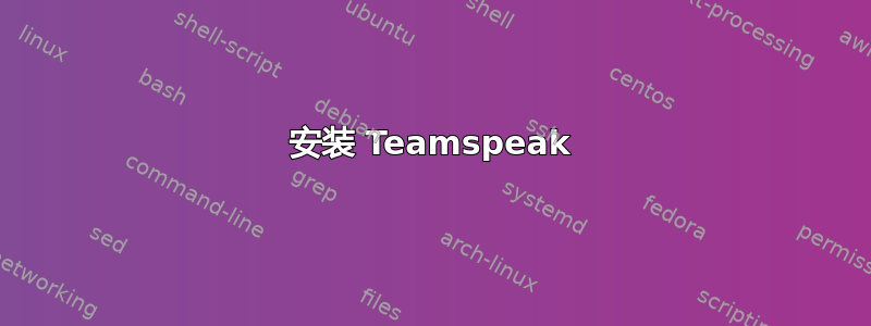 安装 Teamspeak