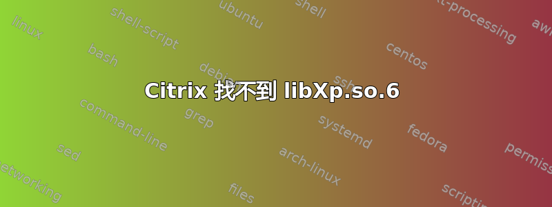 Citrix 找不到 libXp.so.6