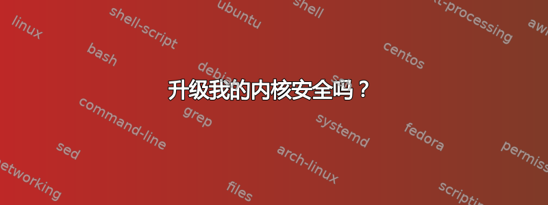 升级我的内核安全吗？