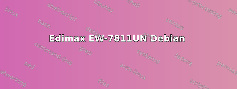 Edimax EW-7811UN Debian