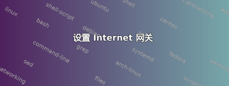 设置 Internet 网关