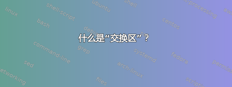 什么是“交换区”？