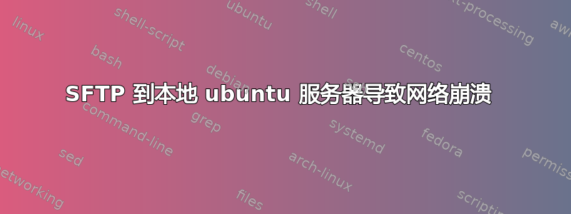 SFTP 到本地 ubuntu 服务器导致网络崩溃 