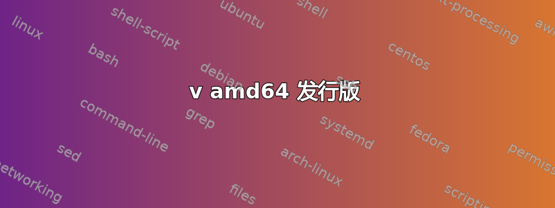 64 v amd64 发行版 