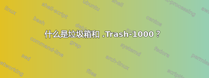 什么是垃圾箱和 .Trash-1000？