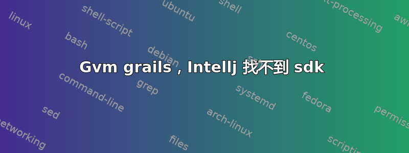 Gvm grails，Intellj 找不到 sdk