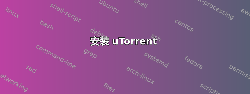 安装 uTorrent