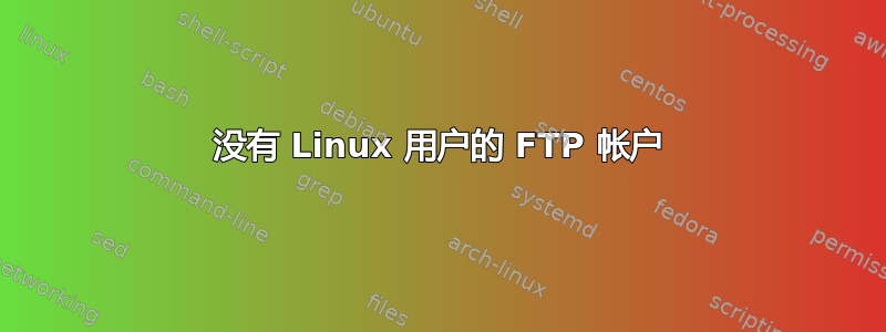 没有 Linux 用户的 FTP 帐户