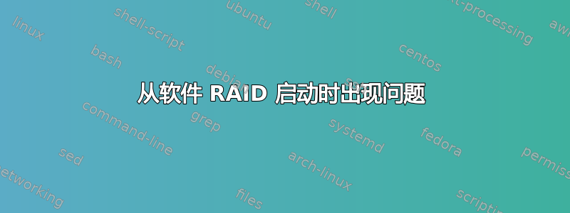 从软件 RAID 启动时出现问题