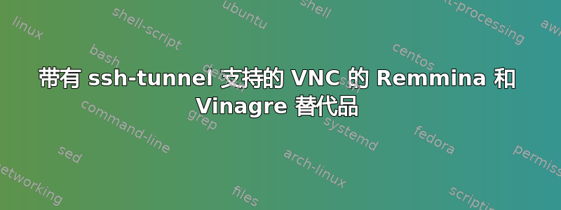 带有 ssh-tunnel 支持的 VNC 的 Remmina 和 Vinagre 替代品