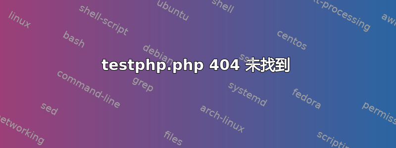 testphp.php 404 未找到