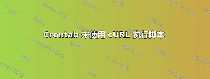 Crontab 未使用 cURL 执行脚本