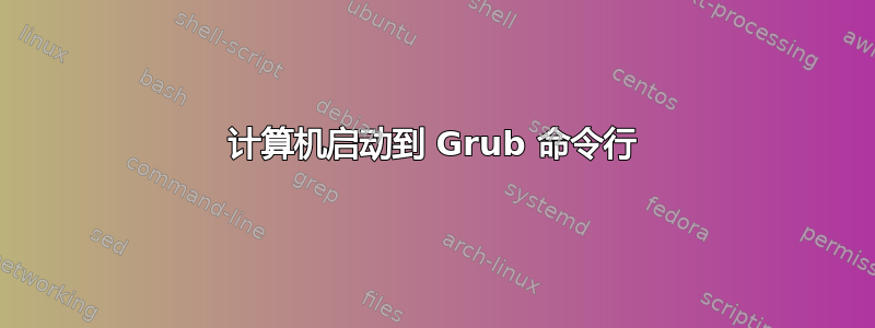 计算机启动到 Grub 命令行