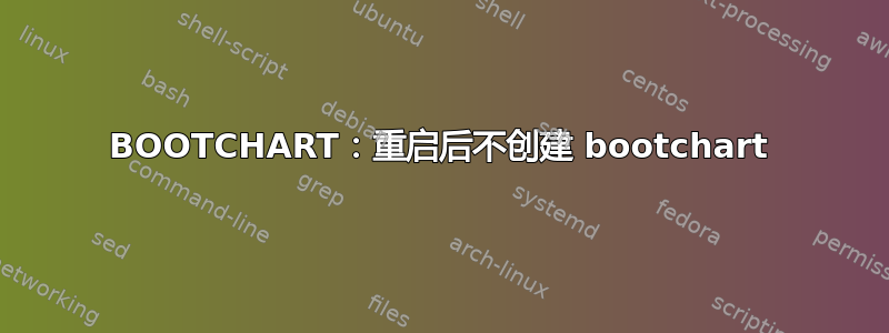 BOOTCHART：重启后不创建 bootchart