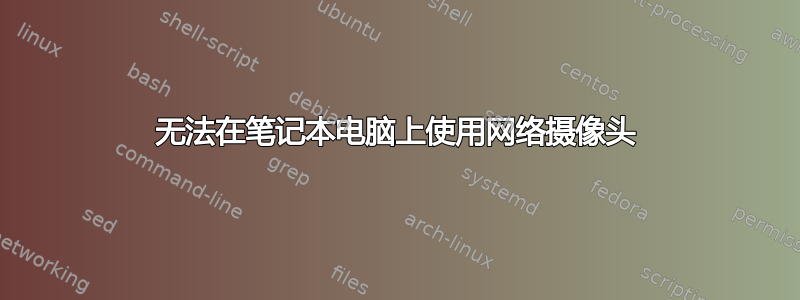 无法在笔记本电脑上使用网络摄像头