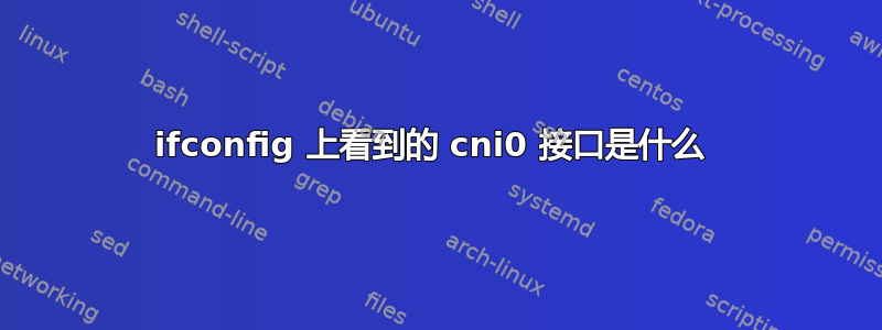 ifconfig 上看到的 cni0 接口是什么 