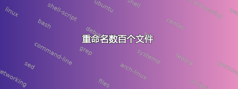 重命名数百个文件