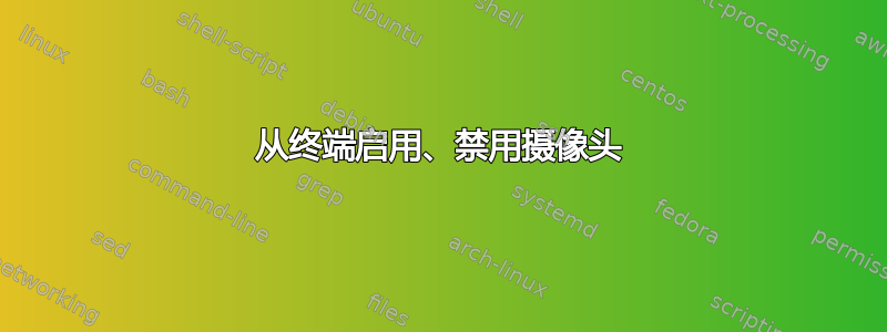 从终端启用、禁用摄像头