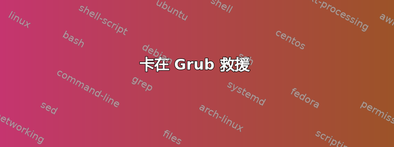 卡在 Grub 救援