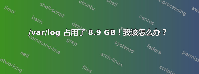 /var/log 占用了 8.9 GB！我该怎么办？