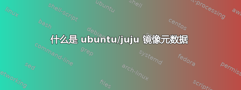 什么是 ubuntu/juju 镜像元数据