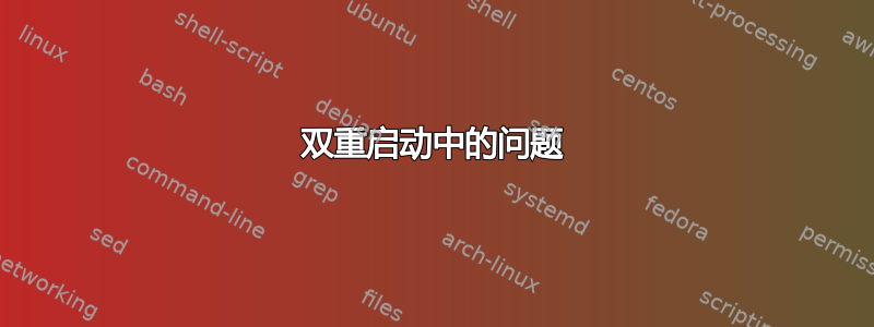 双重启动中的问题