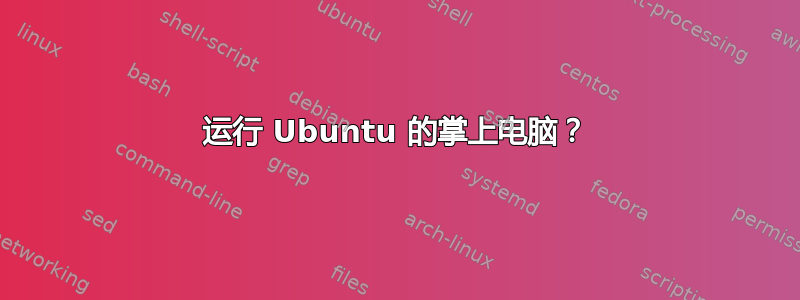 运行 Ubuntu 的掌上电脑？