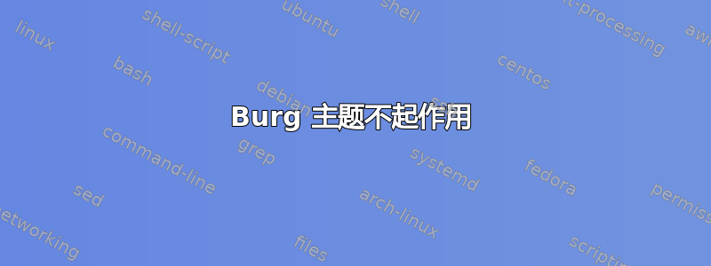 Burg 主题不起作用