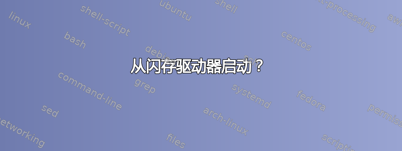 从闪存驱动器启动？