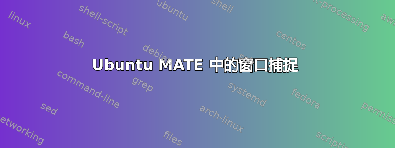 Ubuntu MATE 中的窗口捕捉