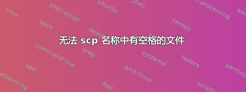 无法 scp 名称中有空格的文件