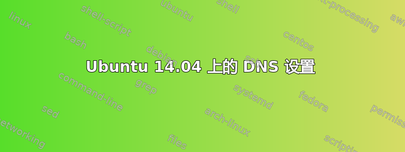 Ubuntu 14.04 上的 DNS 设置