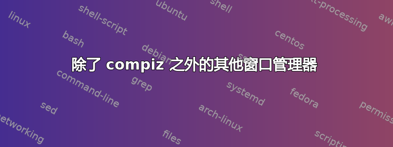 除了 compiz 之外的其他窗口管理器