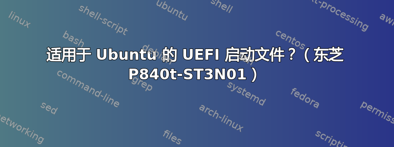 适用于 Ubuntu 的 UEFI 启动文件？（东芝 P840t-ST3N01）