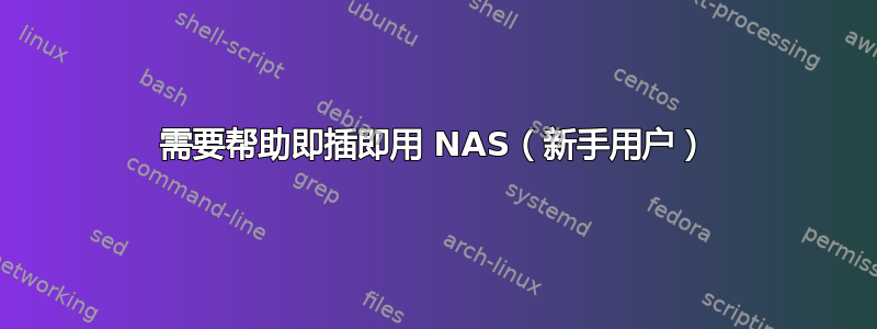 需要帮助即插即用 NAS（新手用户）