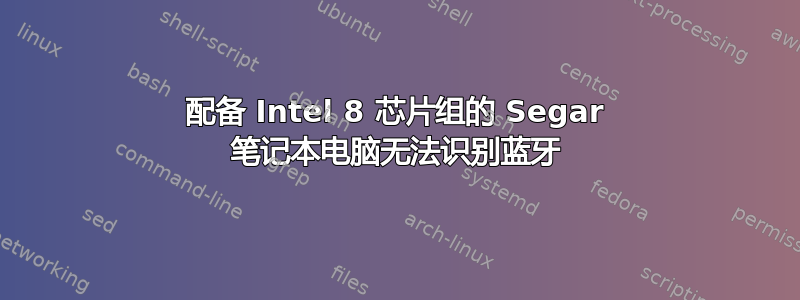 配备 Intel 8 芯片组的 Segar 笔记本电脑无法识别蓝牙