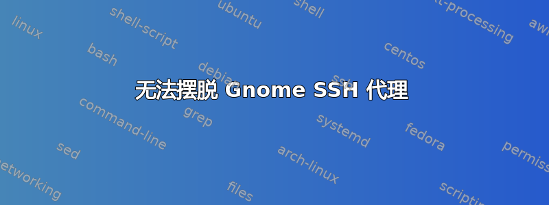 无法摆脱 Gnome SSH 代理