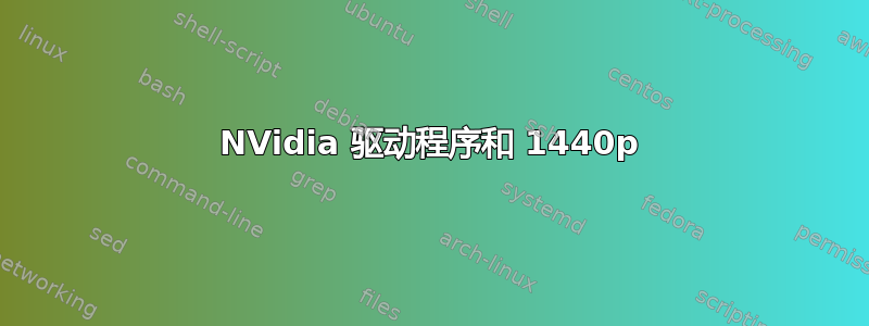 NVidia 驱动程序和 1440p