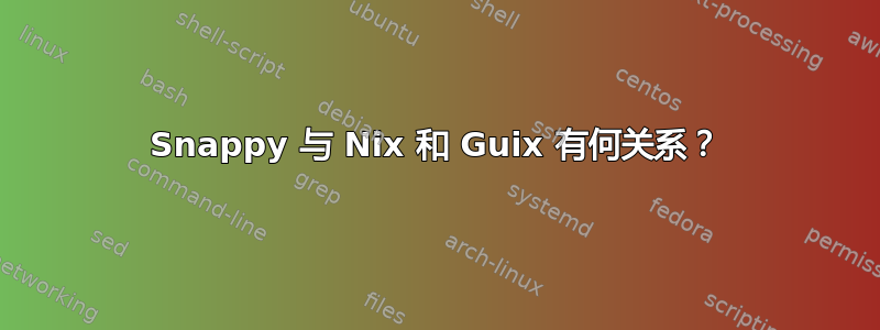 Snappy 与 Nix 和 Guix 有何关系？