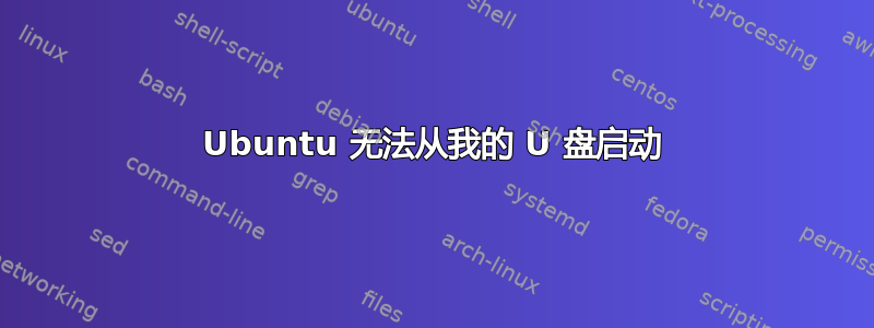 Ubuntu 无法从我的 U 盘启动