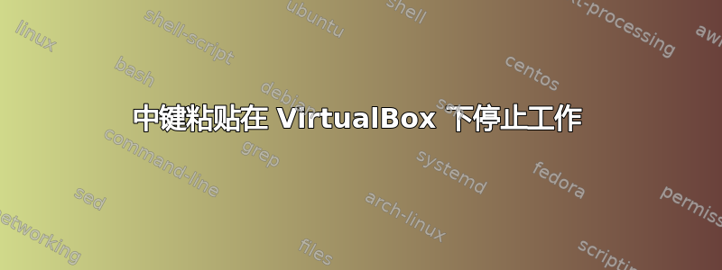 中键粘贴在 VirtualBox 下停止工作