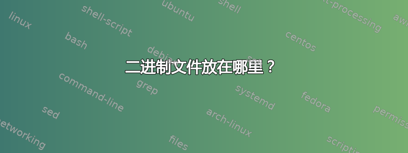 二进制文件放在哪里？