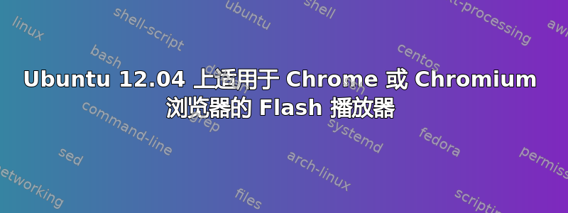 Ubuntu 12.04 上适用于 Chrome 或 Chromium 浏览器的 Flash 播放器