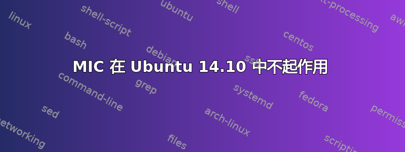 MIC 在 Ubuntu 14.10 中不起作用