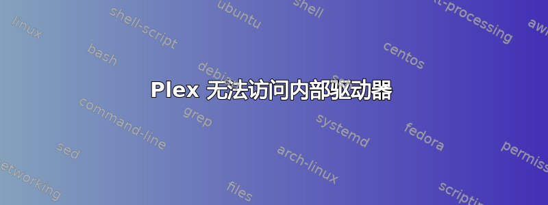 Plex 无法访问内部驱动器