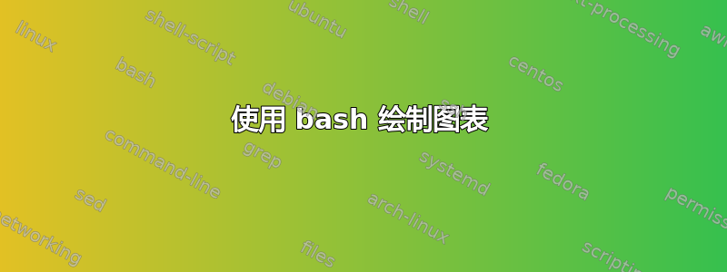 使用 bash 绘制图表