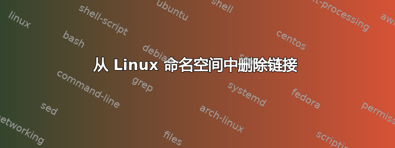 从 Linux 命名空间中删除链接